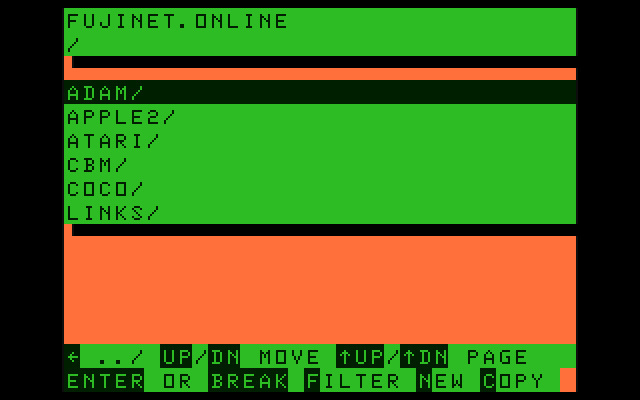 FujiNet file browser